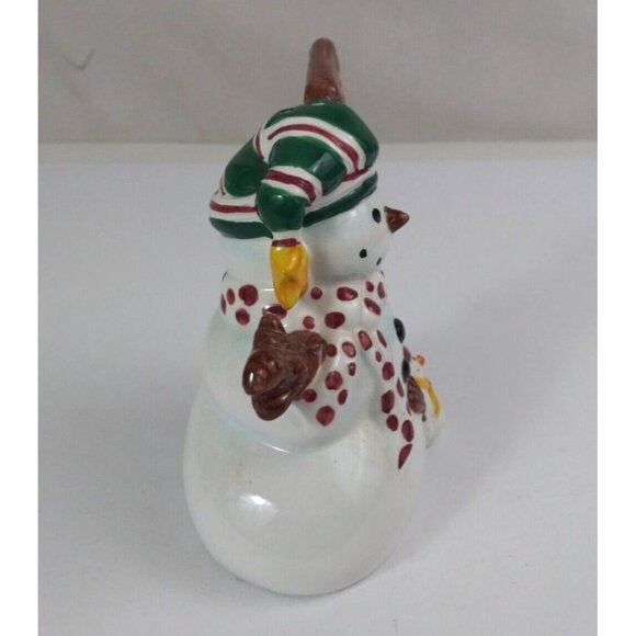 Vintage Winter By Leslie Beck JC Penny Christmas Snowmen Salt & Pepper Shakers - Picture 2 of 13